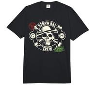 One Piece Straw Hat Crew Stamps Comfort Colors Adult Heavyweight T-Shirt