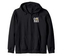 One Piece Straw Skull Front Back Kapuzenjacke