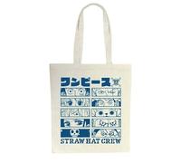 One Piece Strawhat Crew Unisex Stofftasche Multicolor 100% Baumwolle Anime, Fan-Merch, TV-Serien