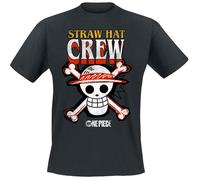 One Piece Strawhat Pirates Logo T-Shirt schwarz in M