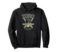 One Piece Strohhut Pirat Hunter Roronoa Zoro Logo Anime Pullover Hoodie, Unisex für Erwachsene, Schwarz, M