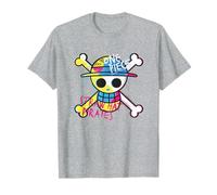 One Piece Strohhut Piraten Farbe Logo Monkey D Luffy T-Shirt