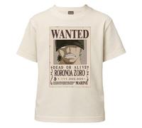 One Piece T Shirt für Kinder und Jugendliche Zoro Wanted Poster - Offizielles Anime Kurzarmshirt aus Baumwolle, 1.111 Berry Belohnung - Geschenkidee für Kinder 7-8 Jahre