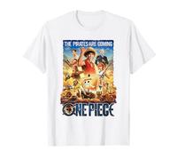 One Piece T-Shirt: Pirates sind unterwegs - Unisex, Weiß, S, Kurzarm, Klassisch, Officially Licensed