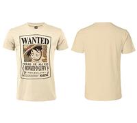 One Piece T-Shirt Strohhut gesucht Modell gesucht. Kurze Ärmel. 100% Baumwolle. Unisex. Größen von Erwachsenen bis Jungen. (Monkey D. Luffy, XXL)