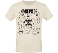 One Piece Treasure Map T-Shirt natur in L