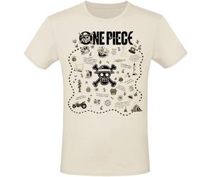 One Piece Treasure Map T-Shirt natur in S