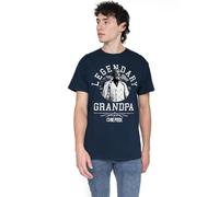 One Piece Unisex Season One Legendary Grandpa, Navy T-Shirt, 4XL