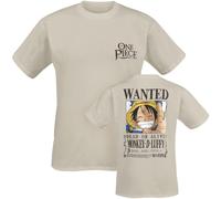 One Piece Wanted T-Shirt sand in XL