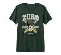 One Piece Zoro Collegic Skull Premium T-Shirt