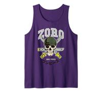 One Piece Zoro Collegic Skull Tank Top