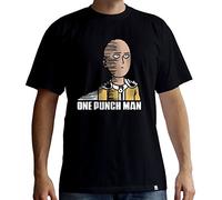 One Punch Man Herren T-Shirt Saitama Fun schwarz Baumwolle - S