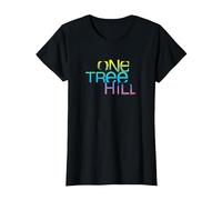One Tree Hill Color Blend Logo T Shirt T-Shirt, Damen, Schwarz, L