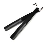 OneBarlercorn - 2Pcs Schuhlöffel,Schuhloffel Langer Schuhlöffel Holz Lang Schuhanzieher Lange Schuhloeffel Schuhanziehen Shoe Horn Design aus Holz Lang Stabil,38cm(Schwarz)