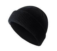 OneChance Beanie Mütze für Herren und Damen,Warme Winter Mütze,Weiche Strickmütze,Unisex Strickmütze für Winter und Herbst Schwarz