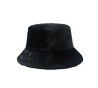 OneChance Damen Warme Wintermütze,Plüschmütze für Damen,Dick und Weich Eimermütze für Outdoor Aktivitäten Schwarz