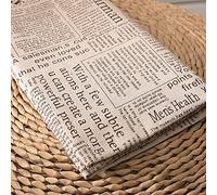 ONECHANCE Stoff Baumwolle Meterware Baumwollstoff Stoffe zum Nähen Dekostoff für Patchwork Sewing Nähstoff Color Zeitung Size 2 Meter