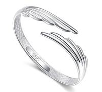Onefeart 925 Sterling Silber Armreif Für Damen Armband Für Mädchen Engelsflügel Chinesischer Nationalstil
