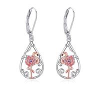 ONEFINITY Flamingo Ohrringe 925 Sterling Silber Flamingo Ohrringe Tiere Schmuck für Frauen
