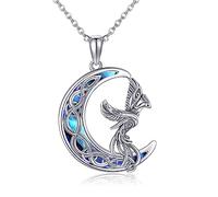 ONEFINITY Phoenix Kette 925 Sterling Silber Phoenix Vogel Anhänger Halskette Nirvana Phoenix Vogel Schmuck Geschenke für Damen (Phoenix 1)