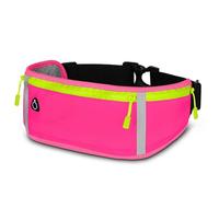 ONEFLOW Active Pro Laufgürtel für CMF Phone 2 Pro Lauftasche mit 3 Fächern, Atmungsaktiv, Sport Handytasche zum Joggen, Handy Bauchtasche Wasserdicht, Running Belt, Hot Pink