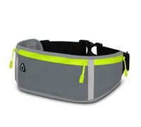 ONEFLOW Active Pro Laufgürtel für CMF Phone 2 Pro Lauftasche mit 3 Fächern, Atmungsaktiv, Sport Handytasche zum Joggen, Handy Bauchtasche Wasserdicht, Running Belt, Grau