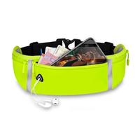 ONEFLOW Active Pro Laufgürtel für Motorola Edge 70 Lauftasche mit 3 Fächern, Atmungsaktiv, Sport Handytasche zum Joggen, Handy Bauchtasche Wasserdicht, Running Belt, Grün