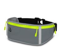 ONEFLOW Active Pro Laufgürtel für Nothing Phone (3a) Lauftasche mit 3 Fächern, Atmungsaktiv, Sport Handytasche zum Joggen, Handy Bauchtasche Wasserdicht, Running Belt, Grau