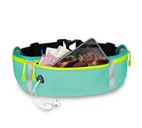 ONEFLOW Active Pro Laufgürtel für Samsung Galaxy S26 Ultra Lauftasche mit 3 Fächern, Atmungsaktiv, Sport Handytasche zum Joggen, Handy Bauchtasche Wasserdicht, Running Belt, Blau