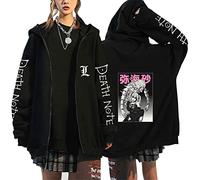 oneforus Japanischer Anime Death Note Reißverschluss Hoodie Kawaii Harajuku Misa Amane Manga Graphic Zip Up Coat Sweatshirt