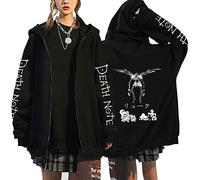 oneforus Japanischer Anime Death Note Reißverschluss Hoodie Kawaii Harajuku Misa Amane Manga Graphic Zip Up Coat Sweatshirt