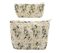 ONEGenug Kosmetiktasche Klein 2 Pcs Make up Tasche Damen Mädchen Schminktasche Organizer für Reise Geschenk