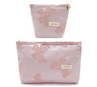 ONEGenug Kosmetiktasche Klein 2 Pcs Make up Tasche Damen Mädchen Schminktasche Organizer für Reise Geschenk