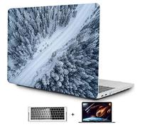 OneGET Laptophülle für MacBook Pro 16 Zoll Hülle mit Touch Bar Touch ID 2019 Release A2141 3-in-1 Kunststoff Hartschale & Tastaturabdeckung & Clear Screen Protector (S120)