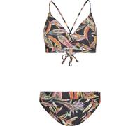 O'Neill Baay - Maoi Bralette Bikini Set black tropical flower (39033) 36