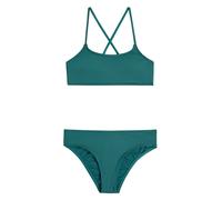 Bandeau-Bikini O'NEILL "ESSENTIALS BRALETTE BIKINI SET", Mädchen, Gr. 116 (110), N-Gr, botanical he, Obermaterial: 92% Polyester, 8% Elasthan, Bikini-Sets, feste Träger, herausnehmbare Pads ab Größe 1