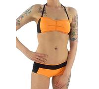 O'Neill Bikini Neoprene Bandeau ORANGE SCHWARZ B-Cup Neckholder 308432 (38B)