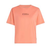 O'Neill T-Shirt BOXY BACK PRINT – Damen, XS (34), Baumwolle, lockerer Schnitt, funky peach