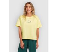 O´neill Boxy Back Print Short Sleeve T-shirt Gelb S Frau