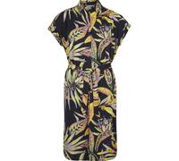 O'Neill Cali Beach Shirt Dress black tropical flower (39033) XS