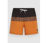 O'Neill Cali Block 15'' Boardshorts orange pressed lines Herren Gr. XS
