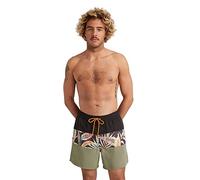 O'NEILL Cali Block 15" Swim Shorts für Herren, 39033 Black Tropical Flower, Regulär, 39033 Black Tropical Flower, S/M