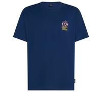English Evening O´neill Chest Print Short Sleeve T-shirt Blau M Mann