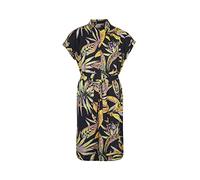 O'Neill Cali Beach Shirt Dress black tropical flower (39033) L