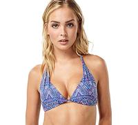 O'Neill Damen Molded Halter Bademode Bikini, Blue AOP W/Blue, 44B