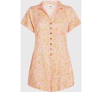 O'NEILL Damen Overall WOTW ROMPER (1300127) L White Abstract Wave