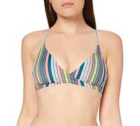 O'Neill Damen PW Baay Mix Bikini Top, Grün All Over Print mit Pink/Lila, 40