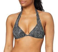 O'Neill Damen PW Sao Mix Bikini Top, Schwarz All Over Print mit Weiß, 38B