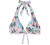 O'Neill Damen PW Sao Mix Bikini Top, Weiß All Over Print mit Grün, 38C