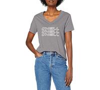 O'Neill Damen Triple Stack v-Neck T-Shirt, Silver Mel, XS
